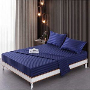 4-Piece Hypoallergenic Silk Satin Sheets